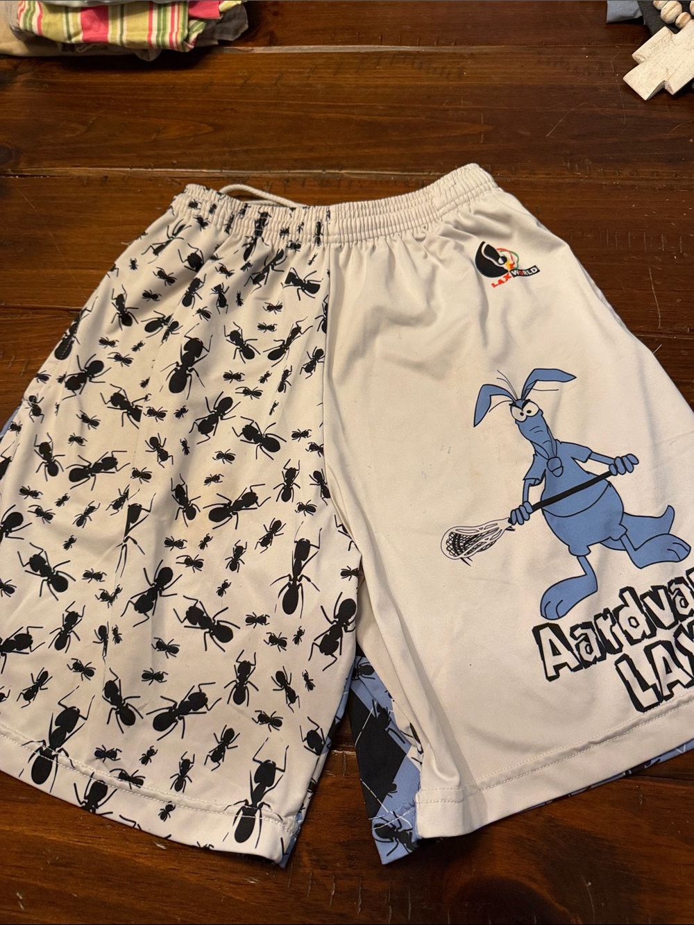 Aardvark Lacrosse Blue & White Lacrosse Shorts
